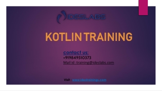 Kotlin Training