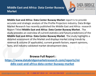 Middle East and Africa Data Center Busway Market Share