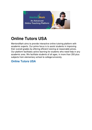 Online Tutors USA