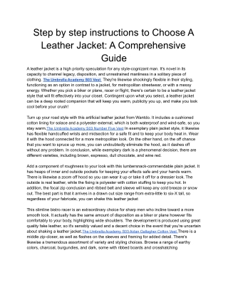 step-by-step-instructions-to-Choose-a-leather-Jacket-a-comprehensive-guide