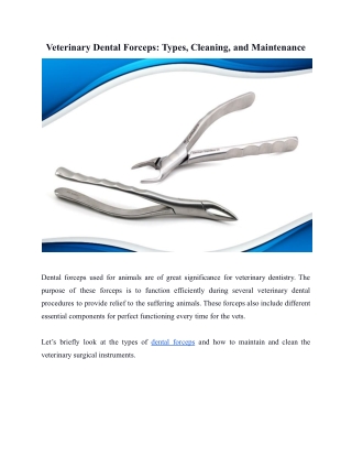 veterinary dental forceps .docx