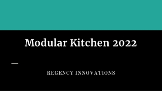 Modular Kitchen 2022
