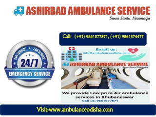 Air ambulance services in Bhubaneswar