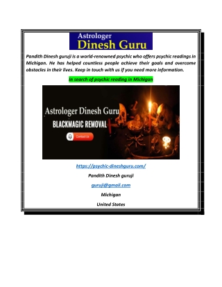 In search of psychic reading in Michigan