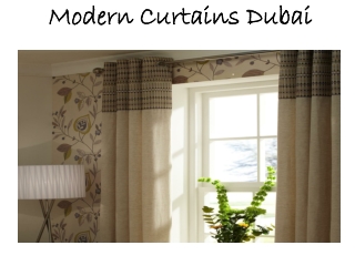 Modern Curtains Dubai