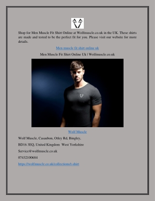 Men Muscle Fit Shirt Online Uk | Wolfmuscle.co.uk