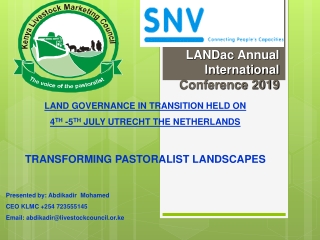 LANDac Annual International Conference 2019