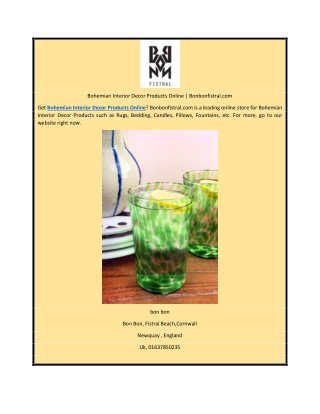 Bohemian Interior Decor Products Online