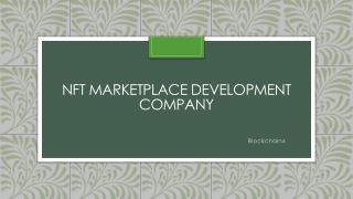 Nft marketplace development company