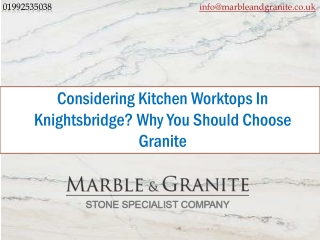 Considering Kitchen Worktops In Knightsbridge?