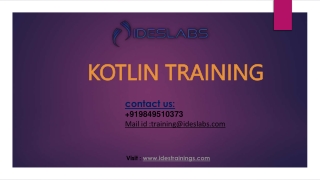 Kotlin Training