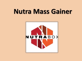 Best Nutra Mass Gainer in India