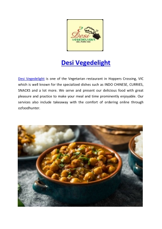 Desi Vegedelight