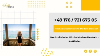 Hochzeitslieder Kirche Modern Deutsch - Steffi Mira
