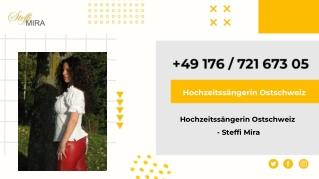 Hochzeitssängerin Ostschweiz - Steffi Mira
