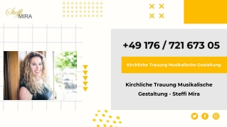 Kirchliche Trauung Musikalische Gestaltung - Steffi Mira