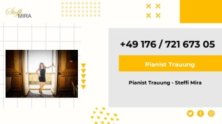 Pianist Trauung - Steffi Mira