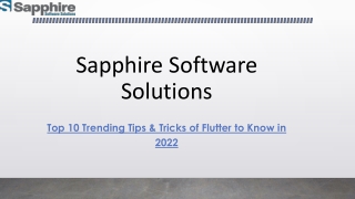 Top 10 Trending Tips & Tricks of Flutter to Know in 2022