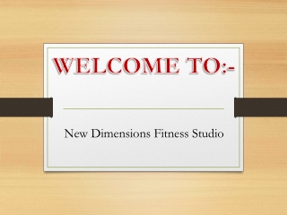 New Dimensions Fitness Studio