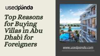 TOP Reasons for Buying Villas in Abu Dhabi for Foreigners
