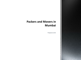 Packers and Movers in Mumbai