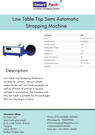 Strapping Machine in Bengaluru