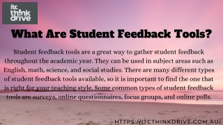 What Are Student Feedback Tools
