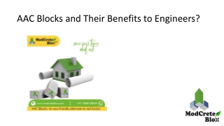 AAC Blocks and Their Benefits to Engineers