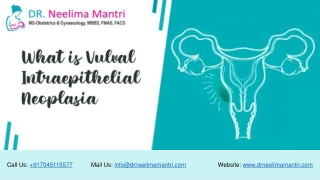 What is Vulval Intraepithelial Neoplasia | Dr Neelima Mantri