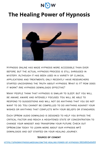 The Healing Power of Hypnosis