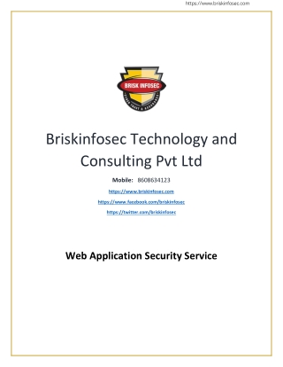 Web Application Security Service