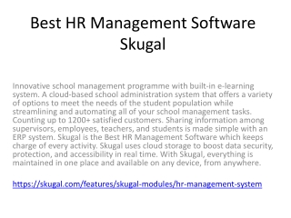 Best HR Management Software Skugal