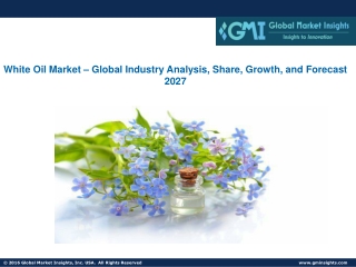 White Oil Market – Global Industry Analysis, Share, Growth, and Forecast 2027