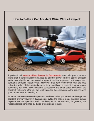 How a Lawyer Can Help You With Your Car Accident Claim