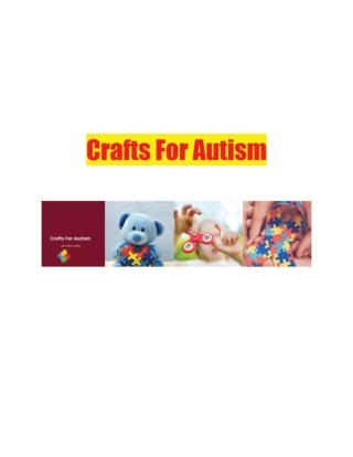 Crafts For Autism