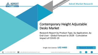 Contemporary Height-adjustable Desk Market  Size,Share and Global Industry