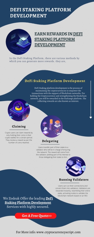 DeFi Staking Platform Development | Zodeak