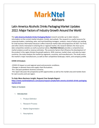 Latin America Alcoholic Drinks Packaging Market Research Report