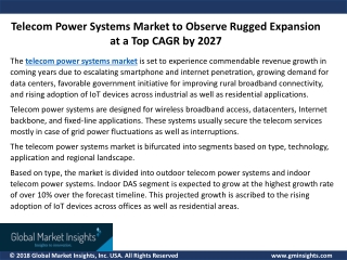 Telecom Power Systems Market