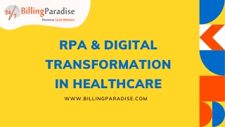 RPA & Digital Transformation in Healthcare