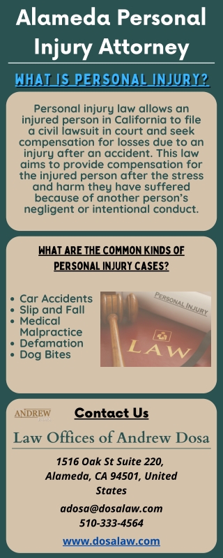 Alameda Personal Injury Attorney