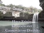 Hays Trinity Groundwater Conservation District