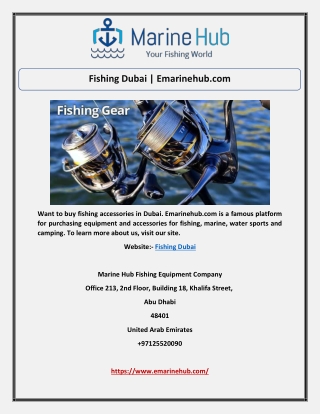 Fishing Dubai | Emarinehub.com