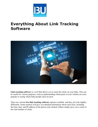 Everything About Link Tracking Software