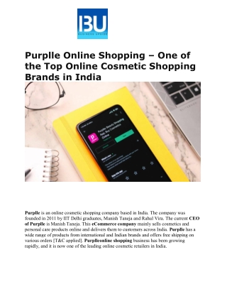 Purplle Online Shopping – One of the Top Online Cosmetic Shopping Brands in India