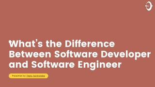 What’s the Difference Between Software Developer and Software Engineer