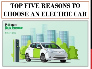 Top Five Reasons To Choose An Electric Car