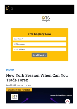 New York Session When Can You Trade Forex
