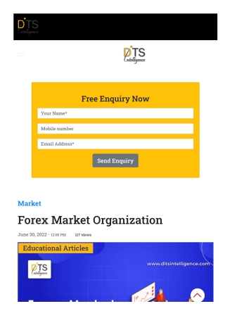 Forex Market Organization