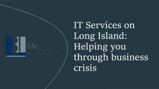 IT Services on Long Island- Helping you through business crisis